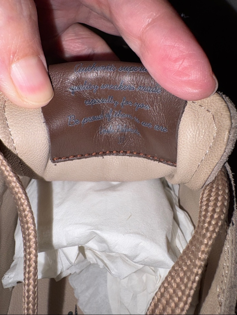 NWT VOILE BLANCHE JULIA Sneaker in Dove Dark Brown - Picture 13 of 16